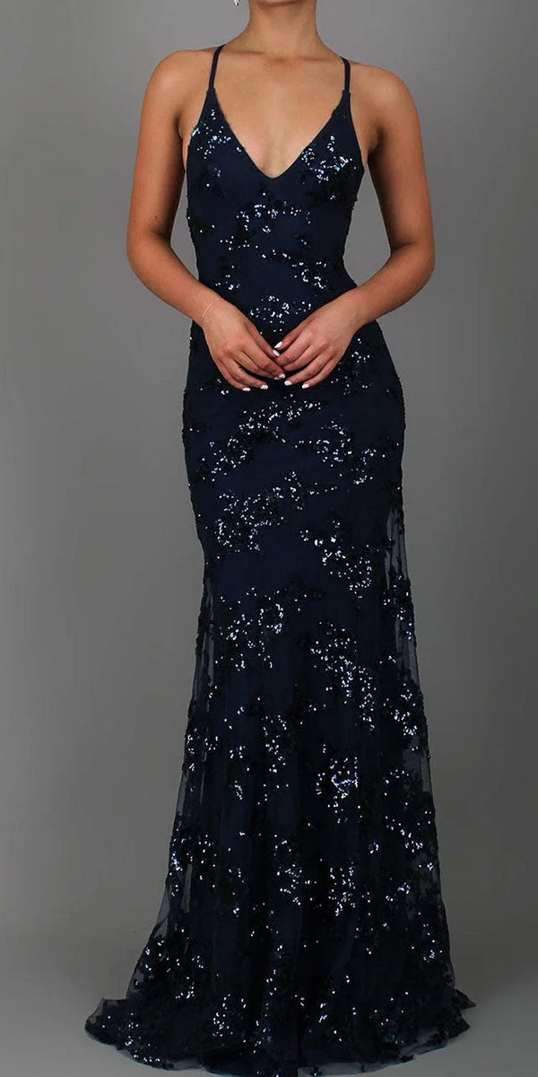 Mermaid Popular Spaghetti Straps Silver Red Elegant Fashion Party Evening Long Prom Dresses PD043