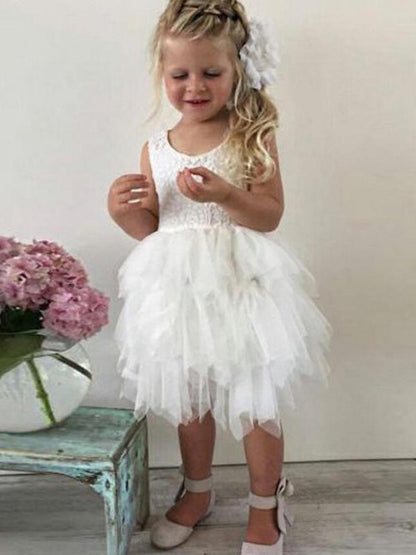 Cute Most Popular Tulle Flower Girl Dresses Online FG002