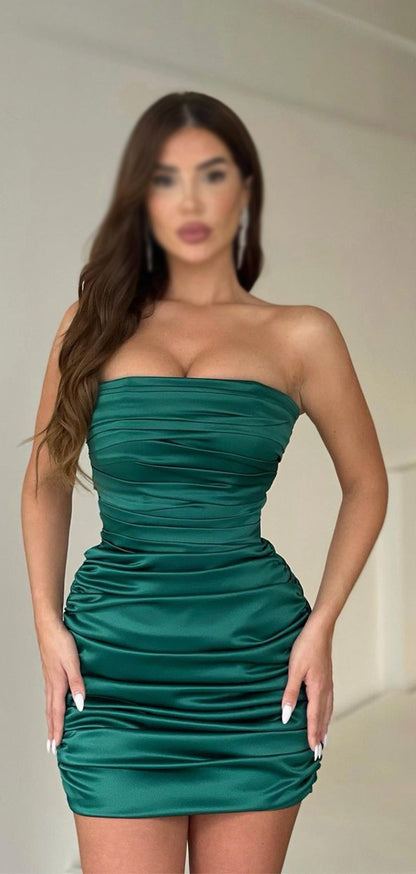 Mermaid Elegant Popular Short Party Prom Dresses, Modest Homecoming Dresses HD025