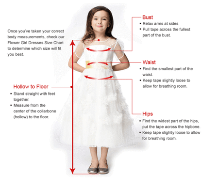 A-line Custom Cap Sleeves Ivory Lace Cute Flower Girl Dresses FG001